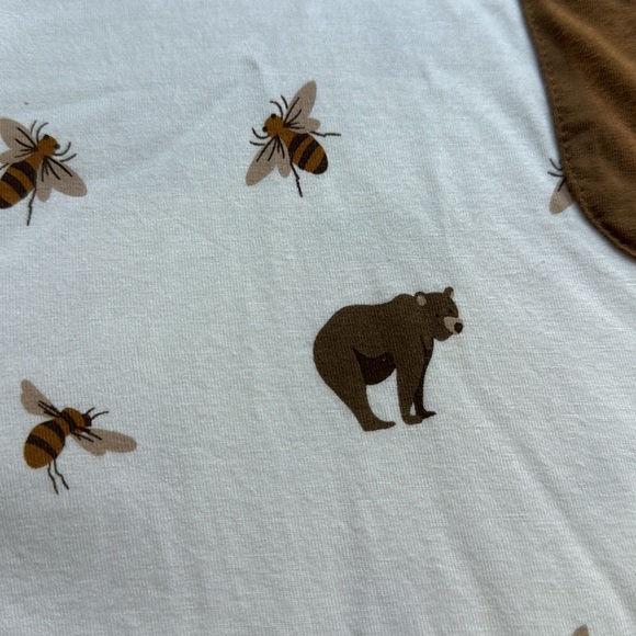 Kyte baby 6T honey bear long sleeve crew neck unisex shirt - Picture 3 of 4